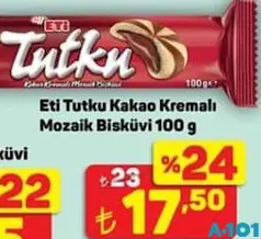 ETİ TUTKU KAKAO KREMALI MOZAİK BİSKÜVİ 100 G